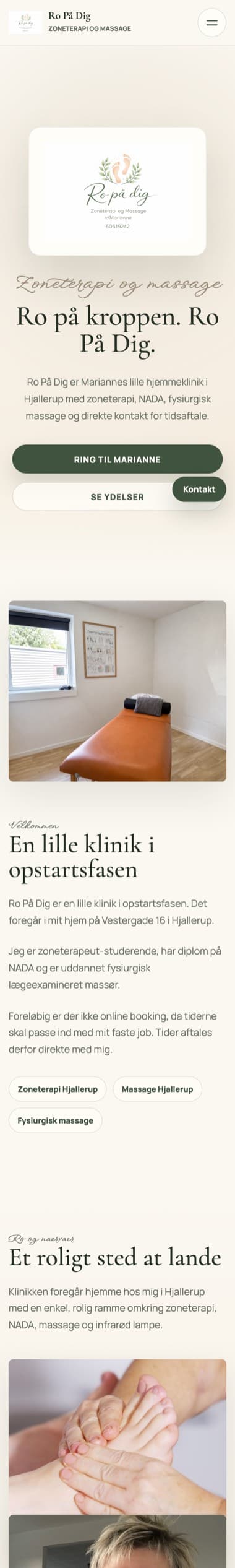 Ro På Dig vist på mobil