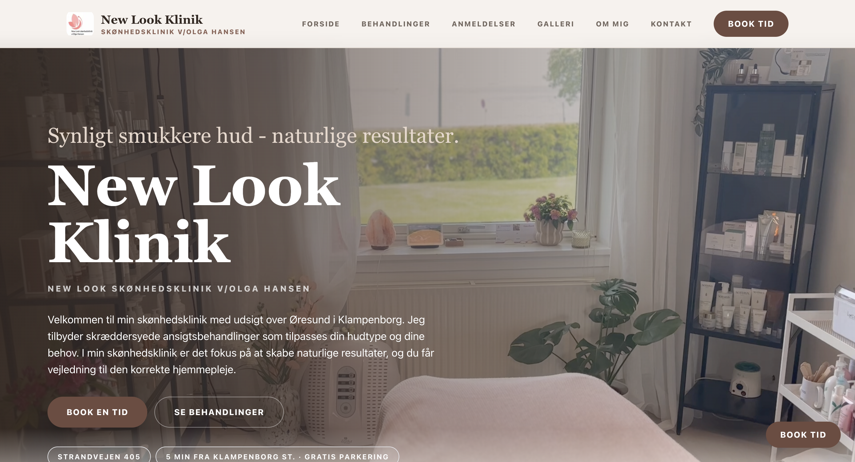 Efter-visualisering af den nye New Look hjemmeside