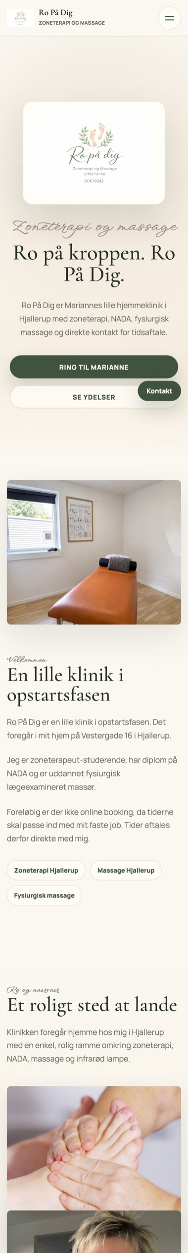 Ro På Dig vist på mobil